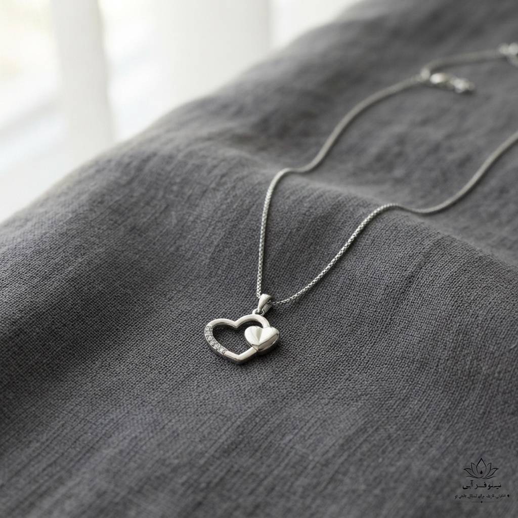 گردنبند جواهری ژوپینگ طرح قلب