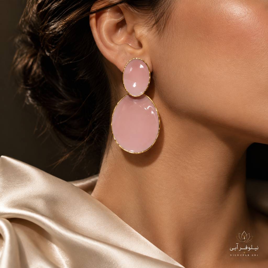 گوشواره مینیمال میناکاری